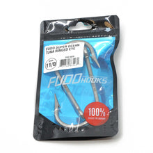 Load image into Gallery viewer, Fudo Super Ocean Tuna Ringed Eye Hooks